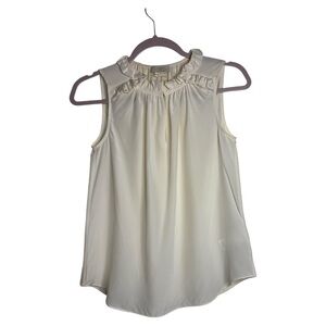 Kate Spade Cream Ruffle Neck Blouse
100% Silk